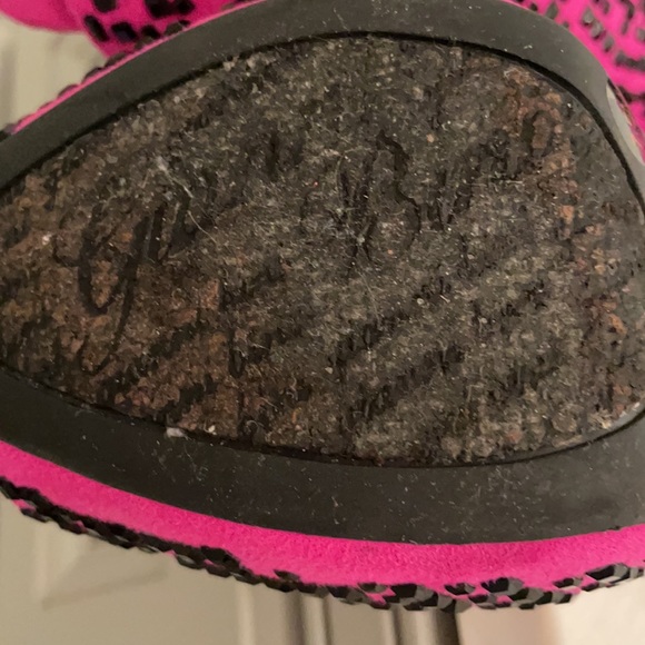 Gianni Bini pink suede Heel with Sparkles size 7.5 - Picture 10 of 12